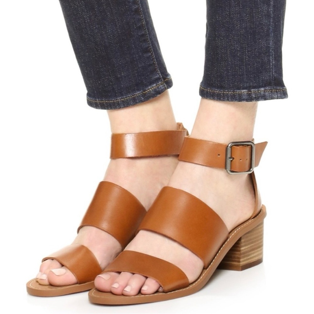Madewell Brown/Tan Sandals Leather Warren Sandal - Picture 2 of 10